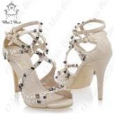 Sapato salto agulha Estilo elegante strass