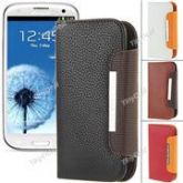 Estilo carteira de couro sintético Shell Capa para Samsung